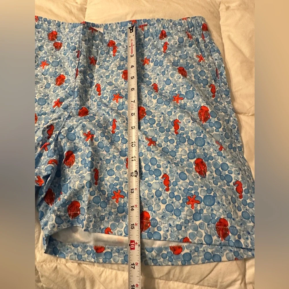 Le Club Sile Bay Blue and Red Patterned Men's Swim Trunks - NWT - Size XXL